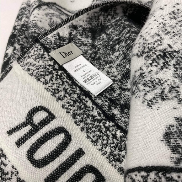 Dior Fierce Toile De Jouy Throw blancket/Shawl, Cashmere and wool - Picture 5 of 5